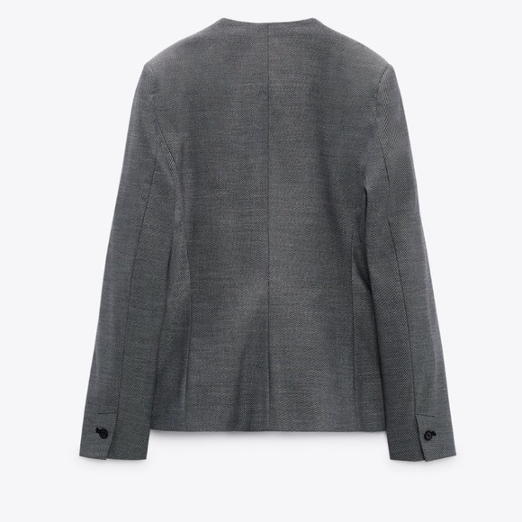 NEW! Zara Heathered Tailored Blazer and Cigarette Pants - Picture 9 of 16
